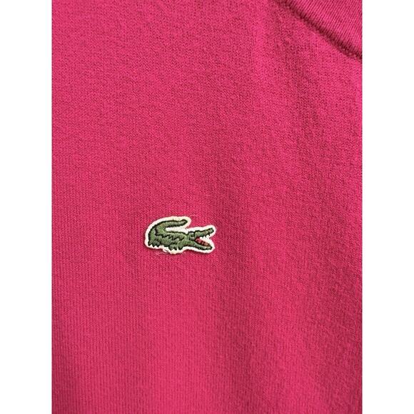 Talbots Womens Pink Cardigan Sweater Size L Pima Cotton Logo Front Pockets - Picture 3 of 4